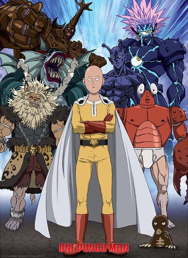 One Punch Man poster Saitama vs Vilains - 61 x 91,5 cm