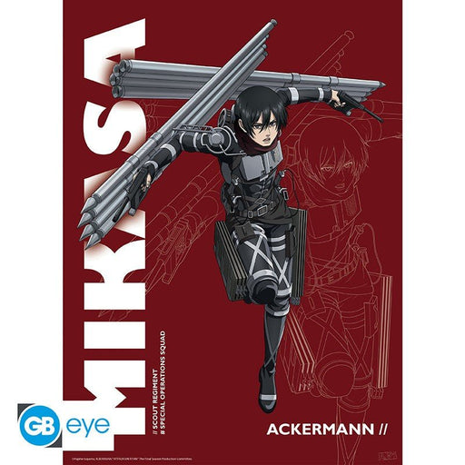 Attack on Titan poster S4 Mikasa - 52 x 38 cm - Animerch
