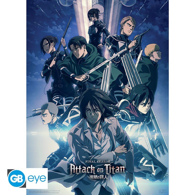 Attack on Titan S4 Group Shot poster - 52 x 38 cm - Animerch