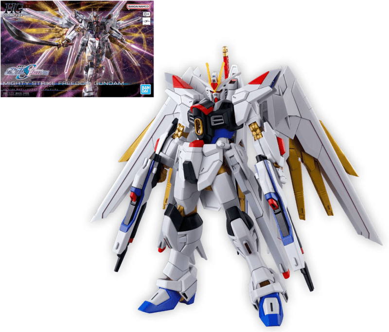 Bandai HG Mighty Strike Freedom Gundam Mobile Suit Gundam SEED Freedom 1 144 - Animerch