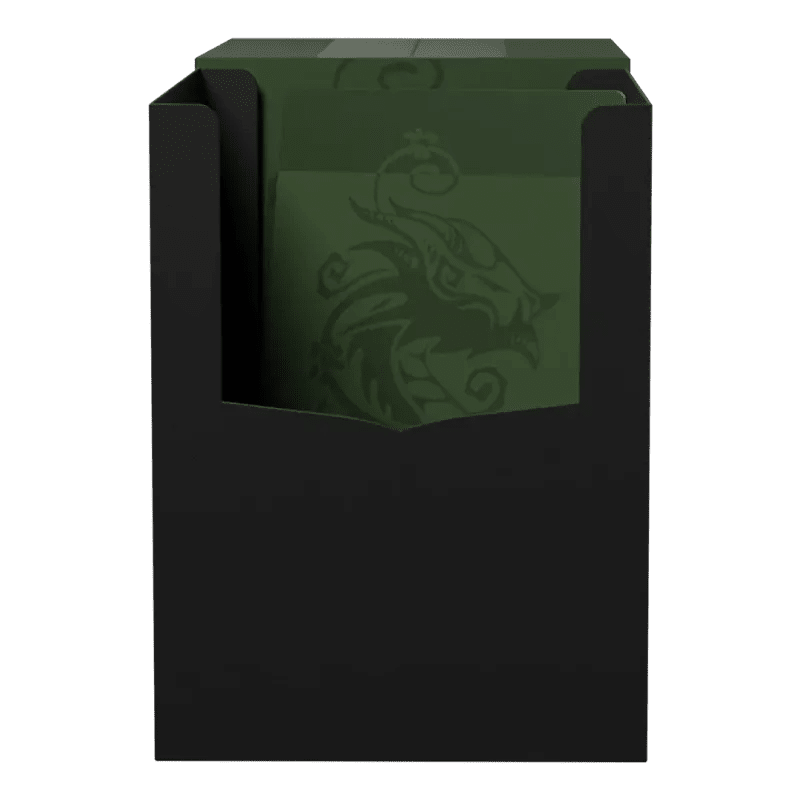 Double Deck Shell Forest Green/Black Deckbox - Animerch