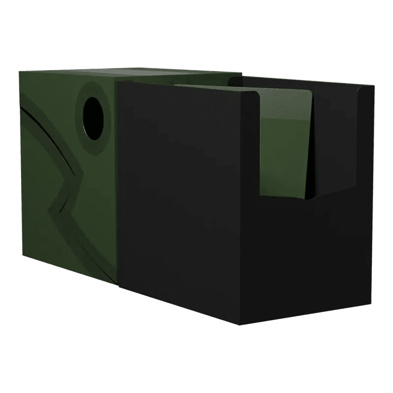 Double Deck Shell Forest Green/Black Deckbox - Animerch