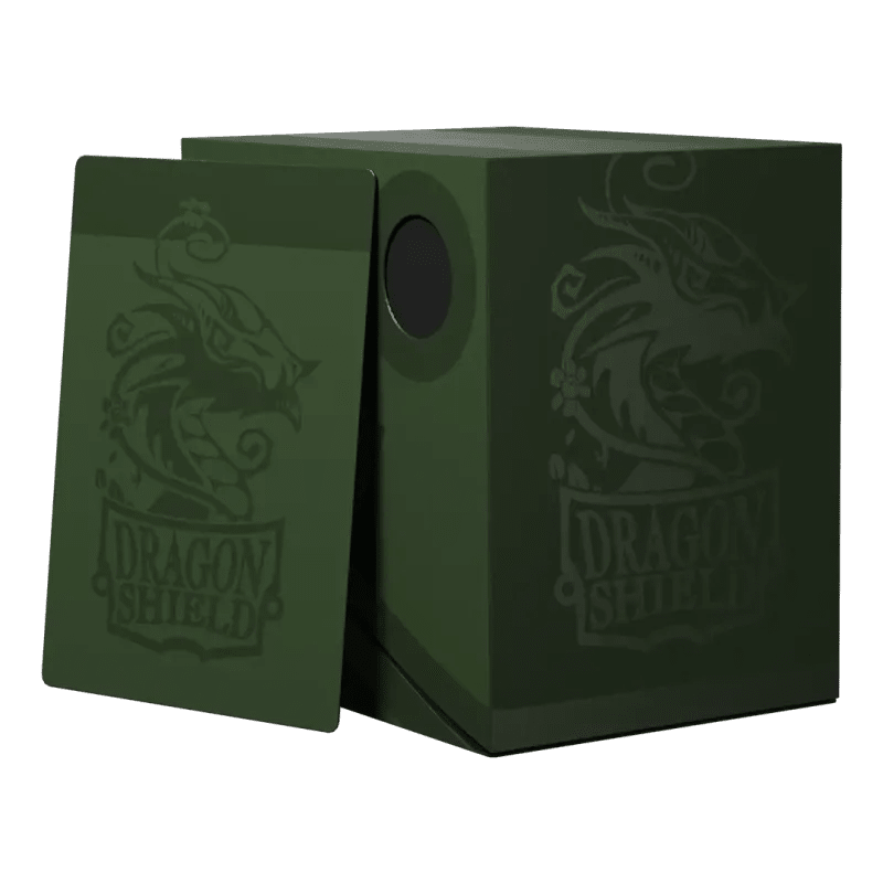 Double Deck Shell Forest Green/Black Deckbox - Animerch