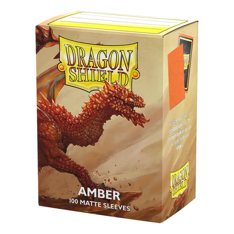 Dragon Shield Amber Matte Sleeves Standard Size - Animerch