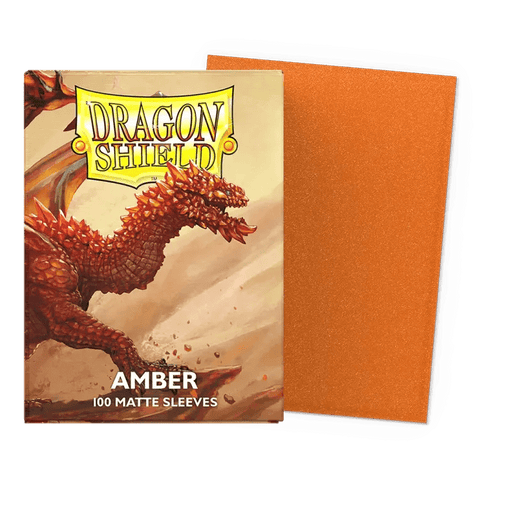 Dragon Shield Amber Matte Sleeves Standard Size - Animerch