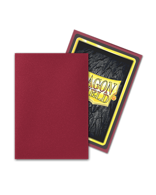 Dragon Shield Blood Red Matte Sleeves Japanese Size - Animerch