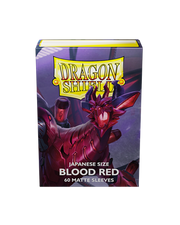 Dragon Shield Blood Red Matte Sleeves Japanese Size - Animerch