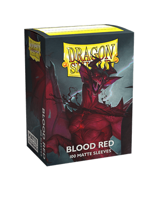 Dragon Shield Blood Red Sleeves - Standard (100) - Animerch
