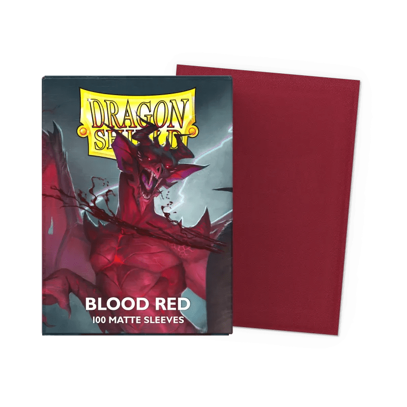 Dragon Shield Blood Red Sleeves - Standard (100) - Animerch