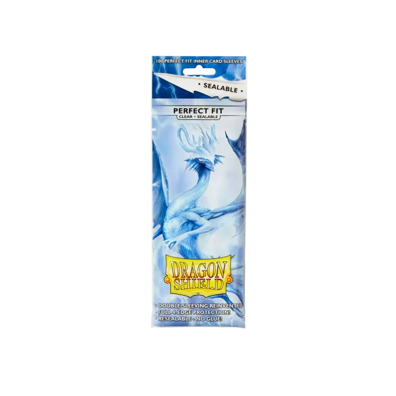 Dragon Shield Clear Sealable Perfect Fit Sleeves - Standard Size (100) - Animerch