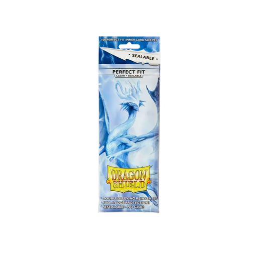 Dragon Shield Clear Sealable Perfect Fit Sleeves - Standard Size (100) - Animerch