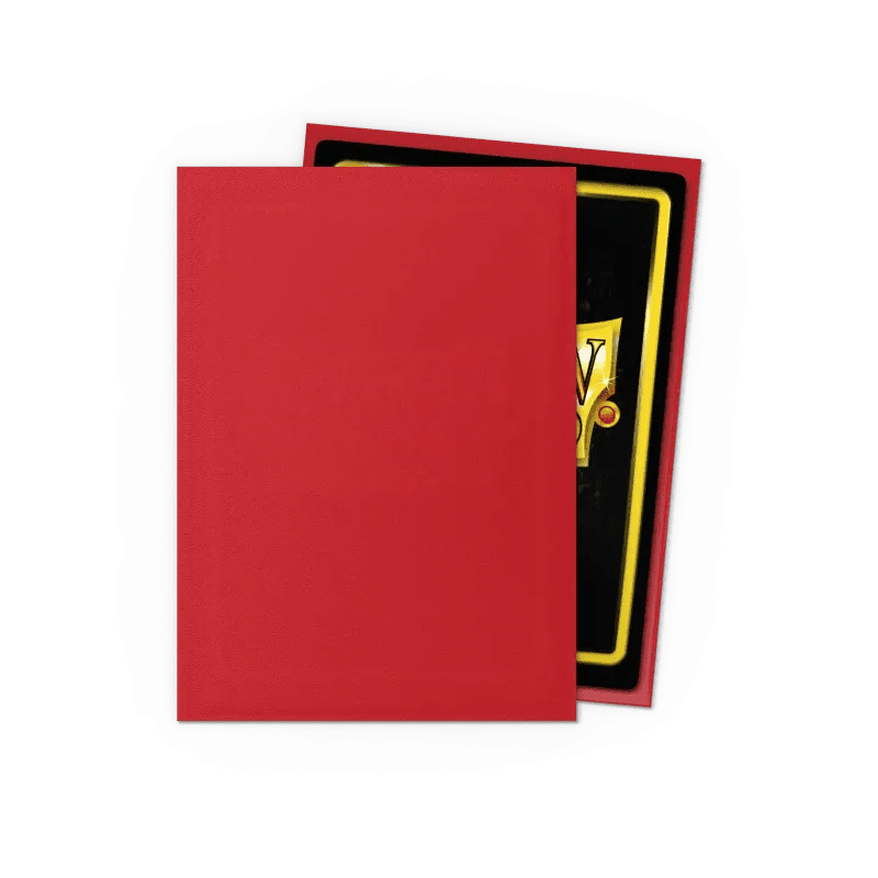 Dragon Shield Crimson Matte Sleeves Standard Size - Animerch