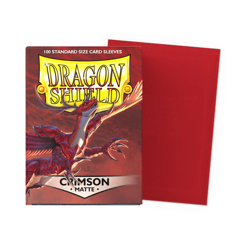 Dragon Shield Crimson Matte Sleeves Standard Size - Animerch