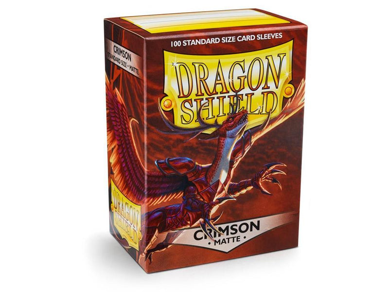 Dragon Shield Crimson Matte Sleeves Standard Size - Animerch