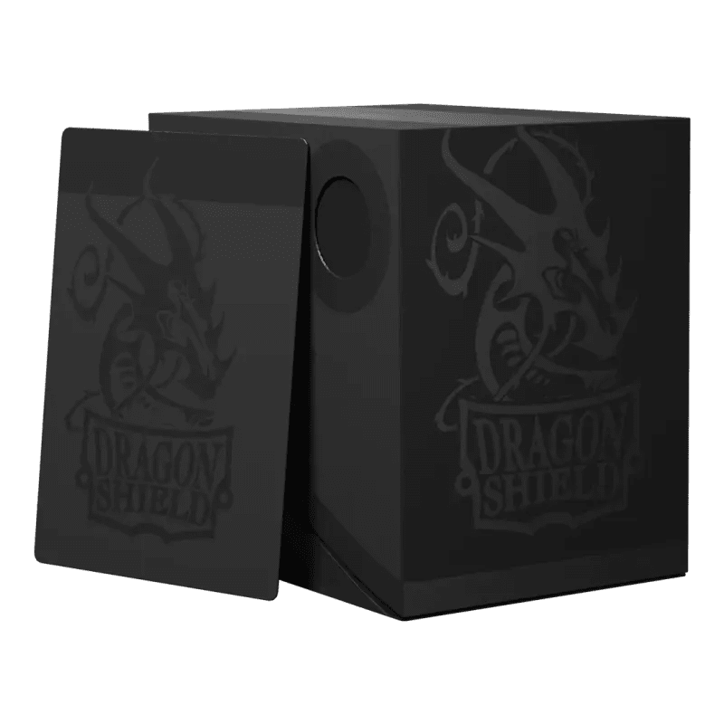 Dragon Shield Double Deck Shell Black/Black - Animerch