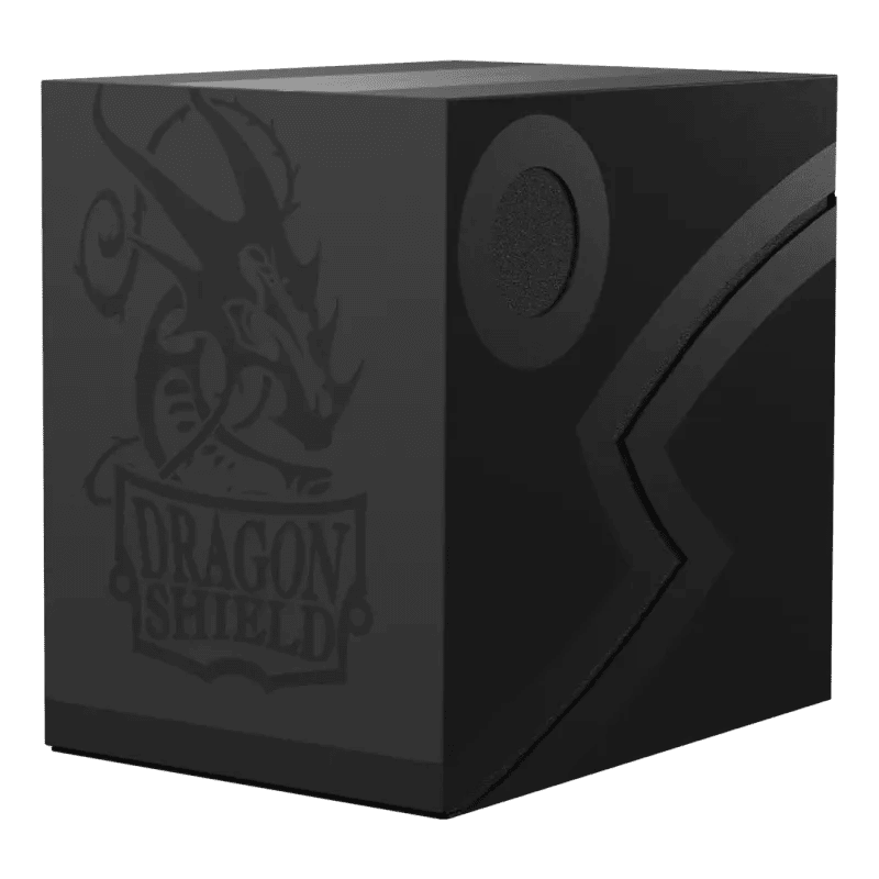 Dragon Shield Double Deck Shell Black/Black - Animerch