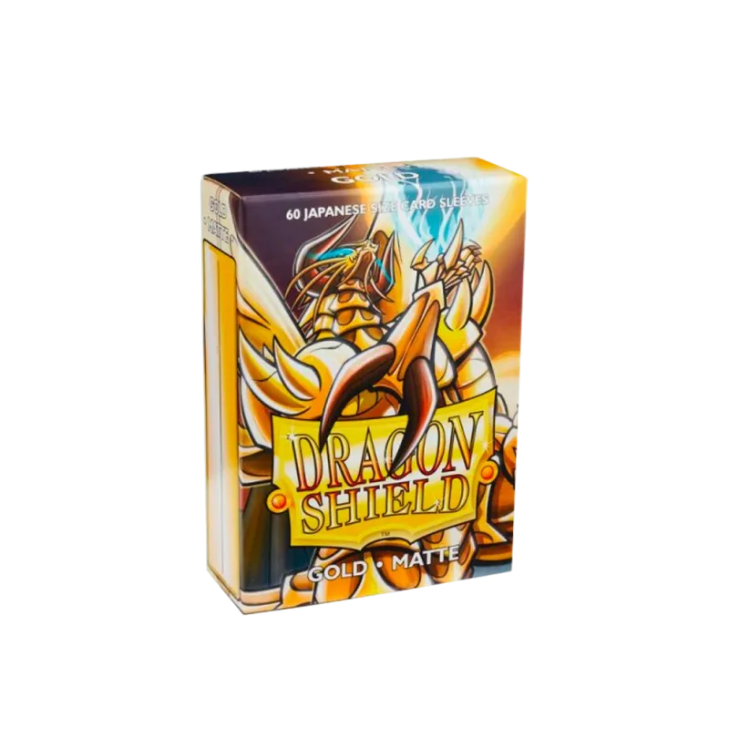 Dragon Shield Gold Matte Sleeves Japanese Size - Animerch