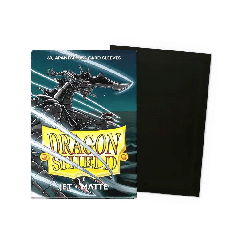 Dragon Shield Jet Matte Sleeves Japanese Size - Animerch