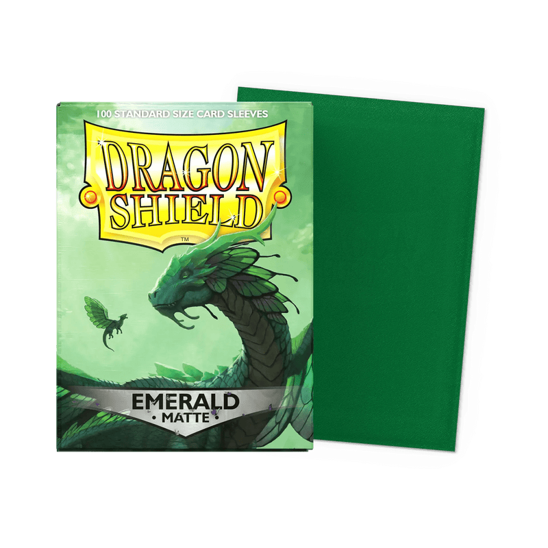 Dragon Shield Matte Emerald Sleeves - Standard (100) - Animerch