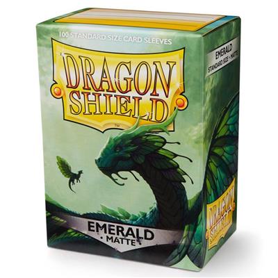 Dragon Shield Matte Emerald Sleeves - Standard (100) - Animerch