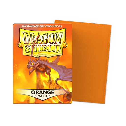 Dragon Shield Matte Orange Sleeves - Standard (100) - Animerch