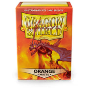 Dragon Shield Matte Orange Sleeves - Standard (100) - Animerch