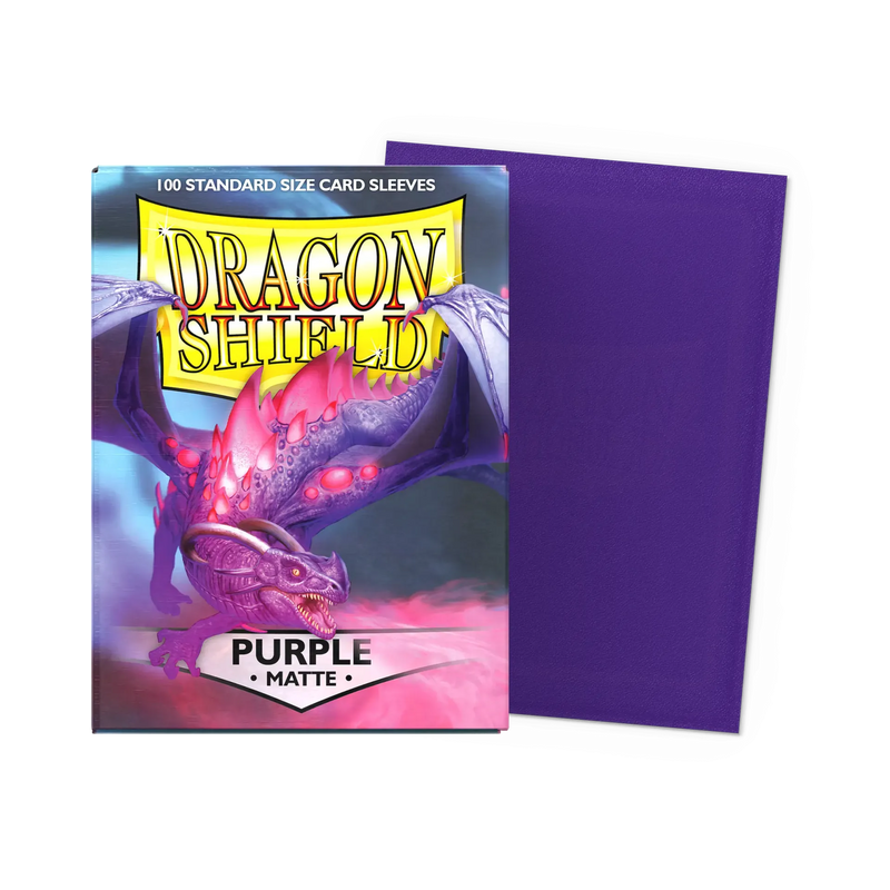 Dragon Shield Matte Purple Sleeves - Standard (100) - Animerch