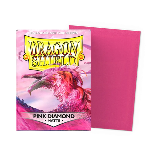 Dragon Shield Pink Diamond Matte Sleeves Standard Size - Animerch