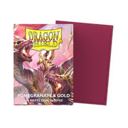 Dragon Shield Pomegranate & Gold Matte Dual Sleeves (100) - Animerch