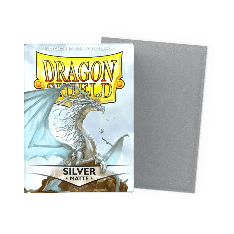 Dragon Shield Silver Matte Sleeves Standard Size - Animerch