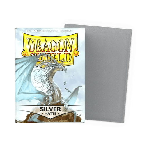 Dragon Shield Silver Matte Sleeves Standard Size - Animerch