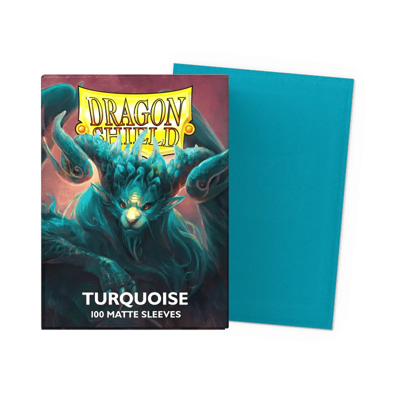 Dragon Shield Turquoise Matte Sleeves Standard Size - Animerch