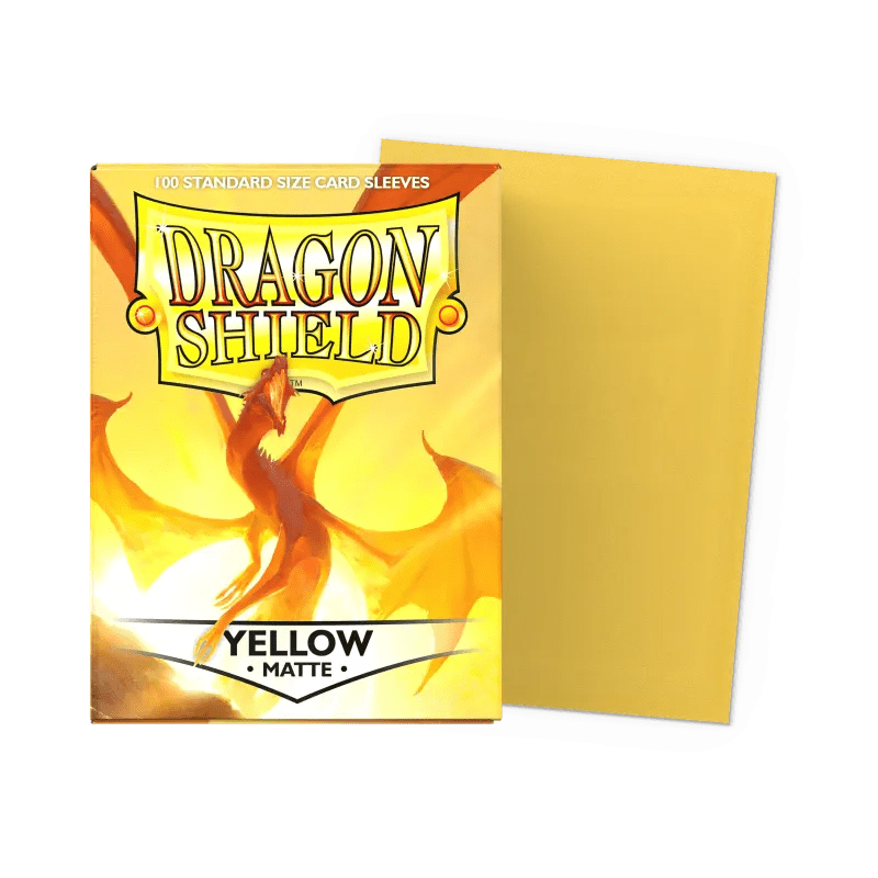 Dragon Shield Yellow Matte Sleeves Standard Size - Animerch