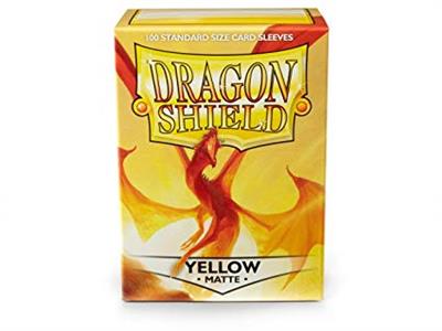 Dragon Shield Yellow Matte Sleeves Standard Size - Animerch
