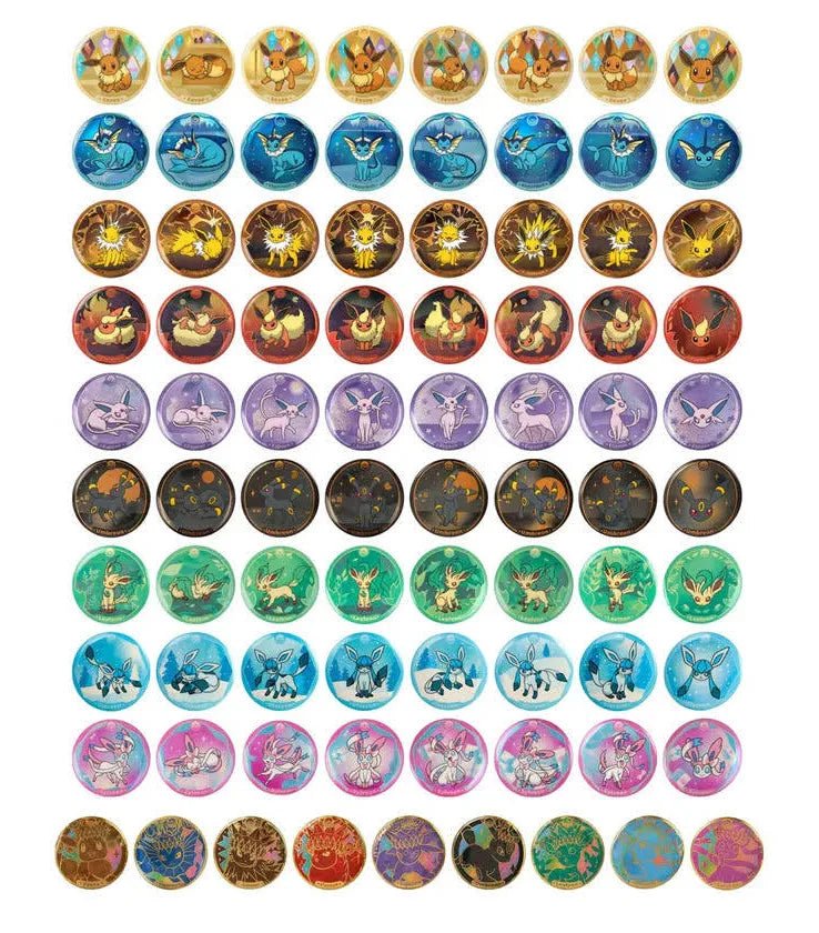 Eevee Evolutions Badge Set Terestal Gathering - Animerch