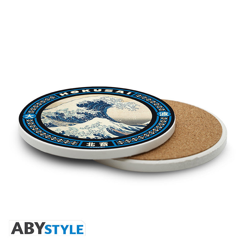 Hokusai Great Wave keramische onderzetter