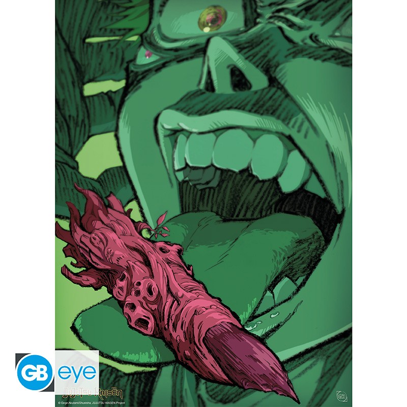 Jujutsu Kaisen  Itadori eating a finger poster - 52 x 38 cm