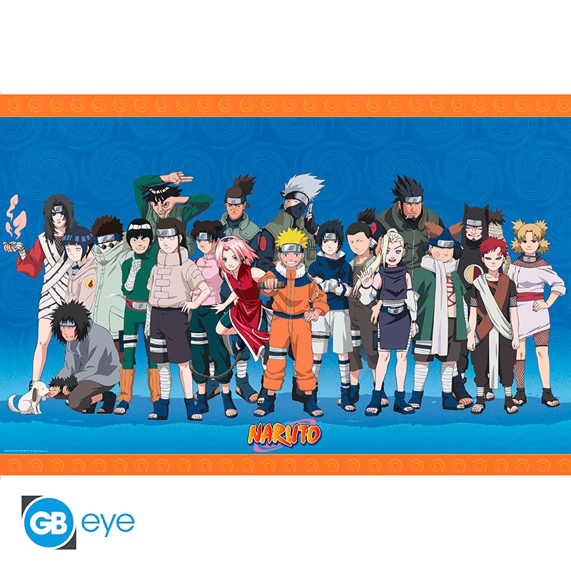 Naruto Konoha ninjas poster - 91,5 x 61 cm