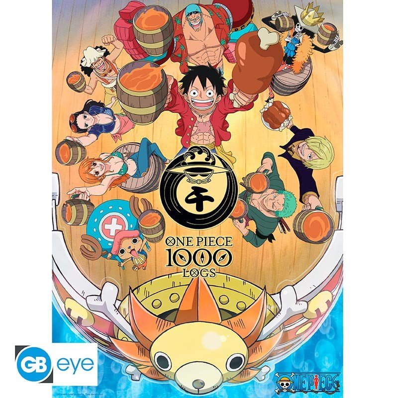 One Piece 1000 Logs Cheers poster - 52 x 38 cm - Animerch