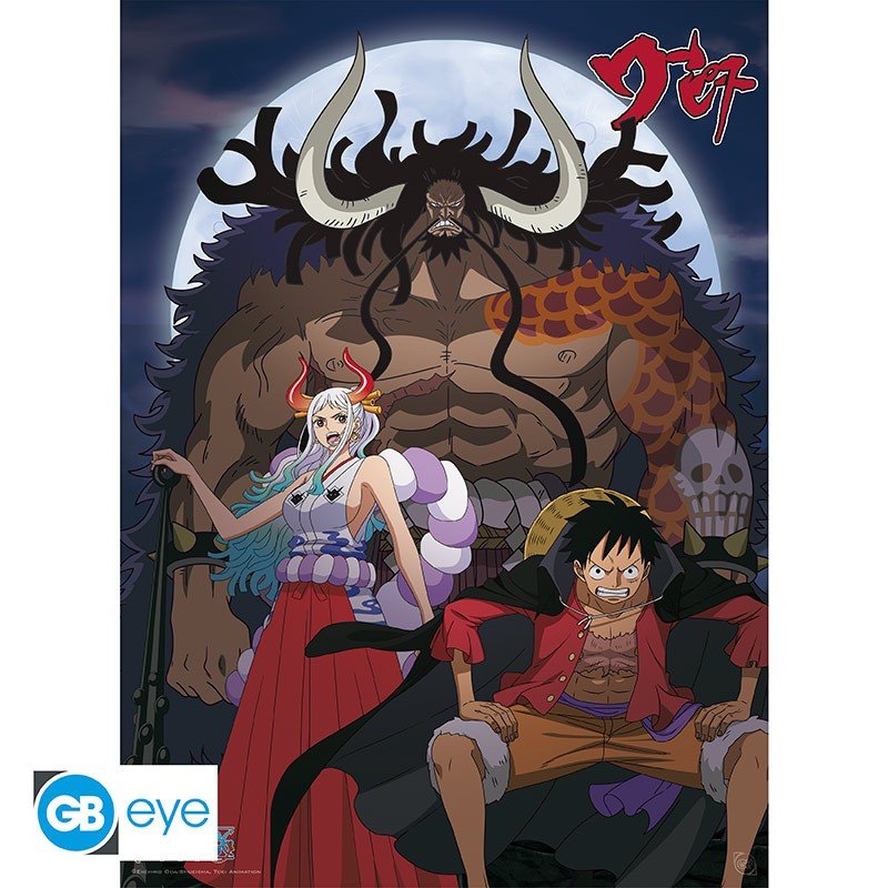 One Piece Luffy & Yamato vs Kaido poster - 52 x 38 cm - Animerch