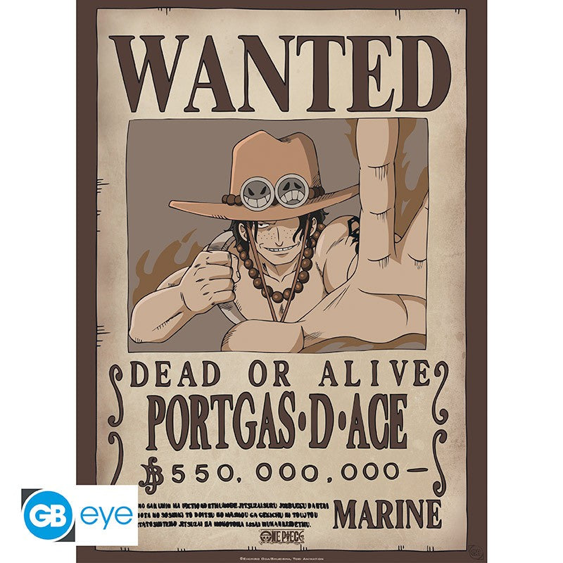 One Piece poster Wanted Ace - 52 x 38 cm