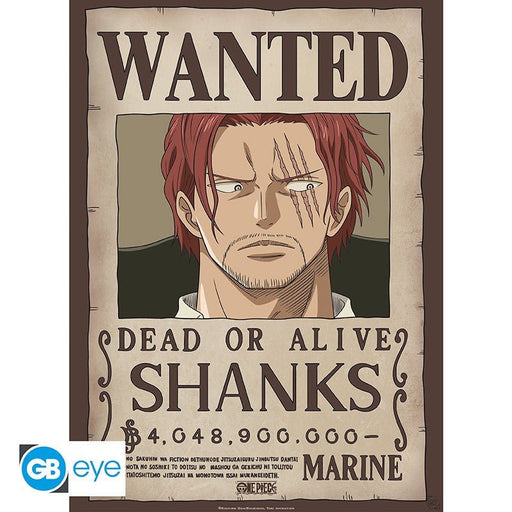 One Piece poster Wanted Shanks - 52 x 38 cm - Animerch