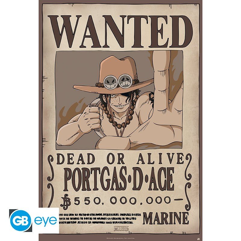 One Piece Wanted Ace poster - 91,5 x 61 cm - Animerch