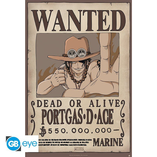 One Piece Wanted Ace poster - 91,5 x 61 cm - Animerch