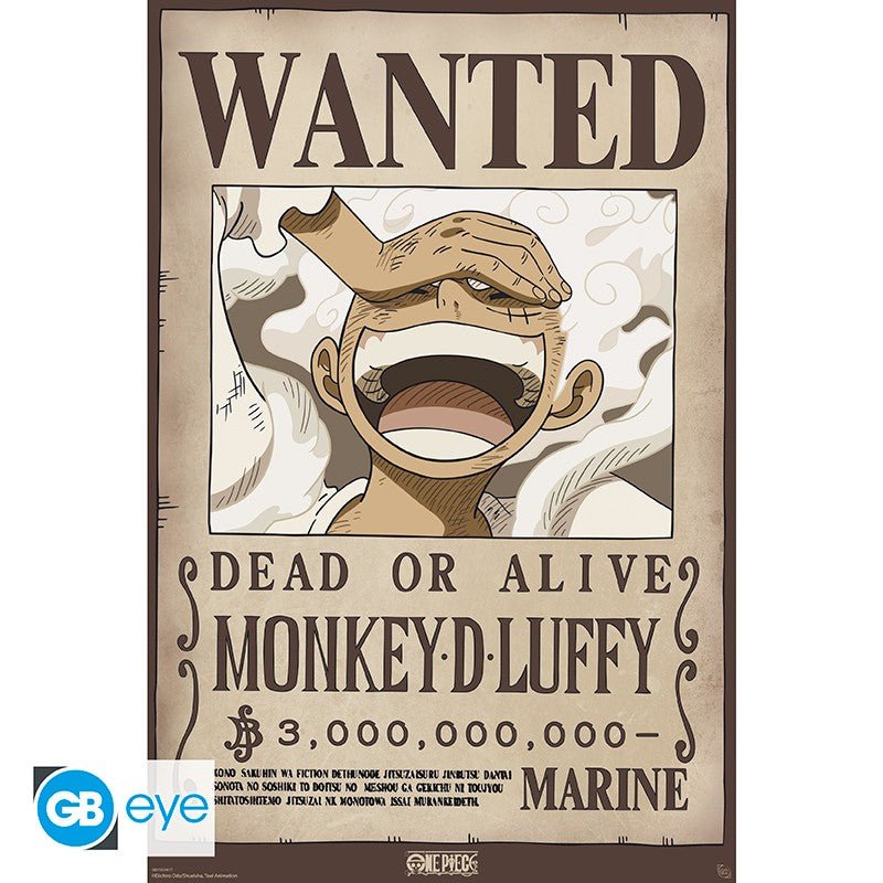 One Piece Wanted Luffy poster - 91,5 x 61 cm - Animerch