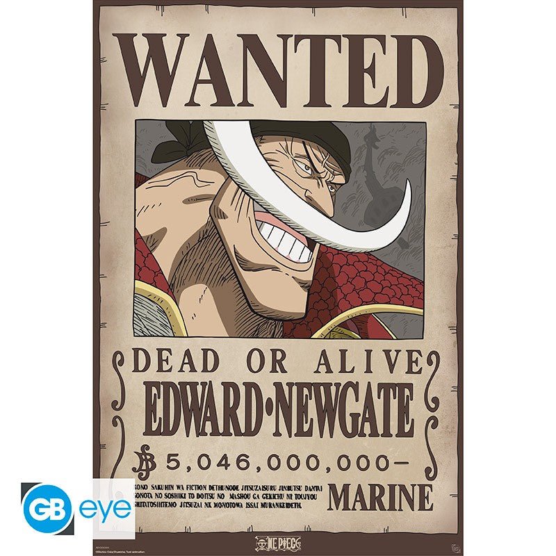 One Piece Wanted Whitebeard poster - 91,5 x 61 cm - Animerch
