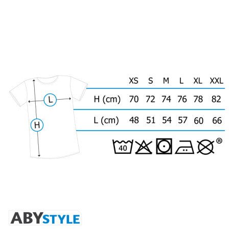 One Punch Man T-shirt Saitama - Unisex size chart