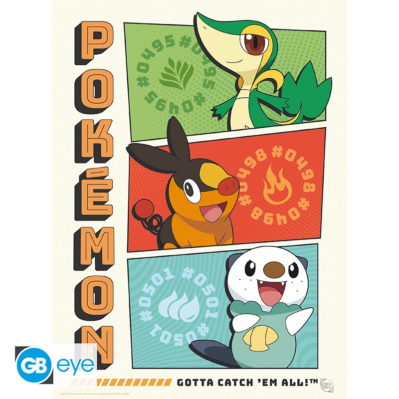 Pokémon Portfolio 9 Starters posters -  21 x 29,7 cm