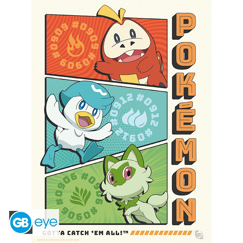 Pokémon Portfolio 9 Starters posters -  21 x 29,7 cm