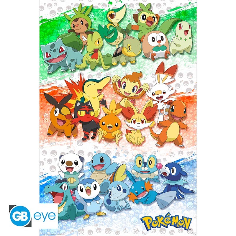 Pokémon poster First Partners - 91,5 x 61 cm